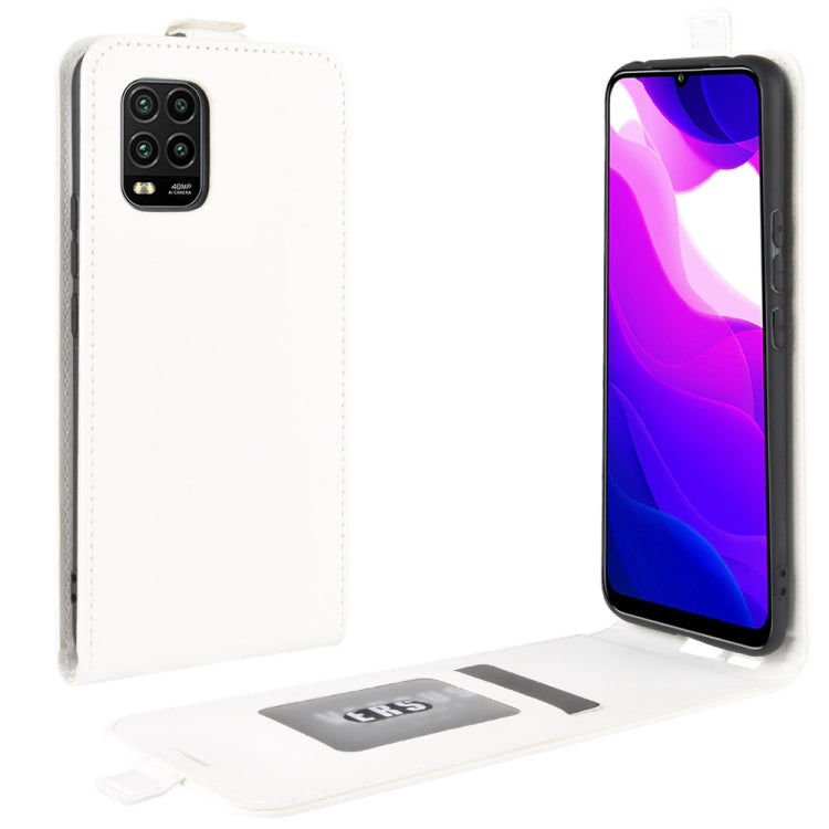 For Xiaomi Mi 10 Lite 5G / Mi 10 Youth 5G R64 Texture Single Vertical Flip Leather Protective Case with Card Slots & Photo Frame