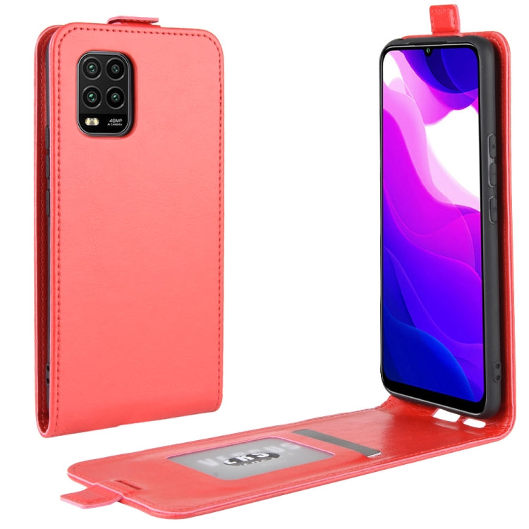 For Xiaomi Mi 10 Lite 5G / Mi 10 Youth 5G R64 Texture Single Vertical Flip Leather Protective Case with Card Slots & Photo Frame