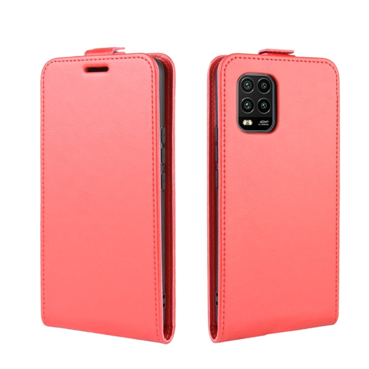 For Xiaomi Mi 10 Lite 5G / Mi 10 Youth 5G R64 Texture Single Vertical Flip Leather Protective Case with Card Slots & Photo Frame