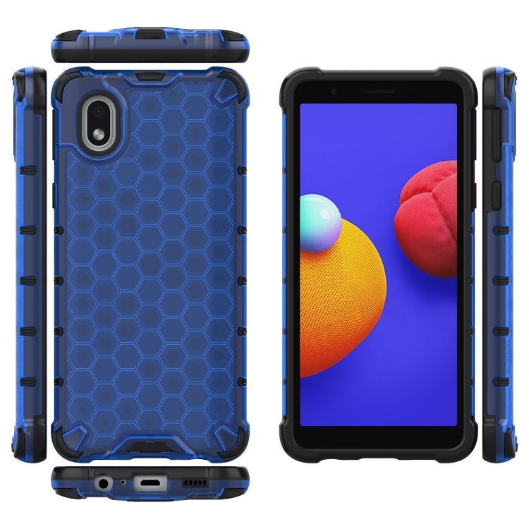 For Samsung Galaxy A01 Core  Shockproof Honeycomb PC + TPU Case