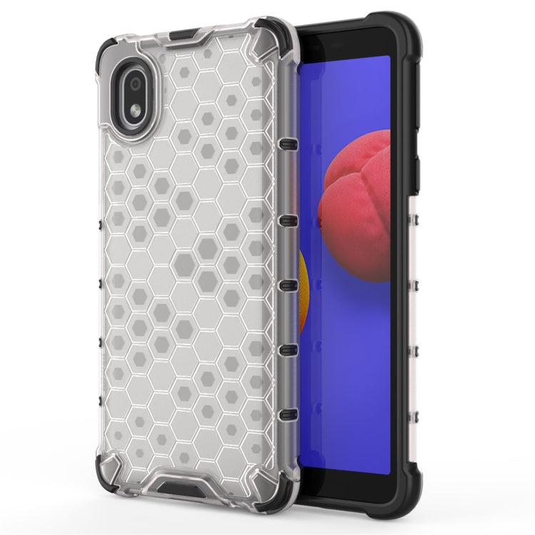 For Samsung Galaxy A01 Core  Shockproof Honeycomb PC + TPU Case