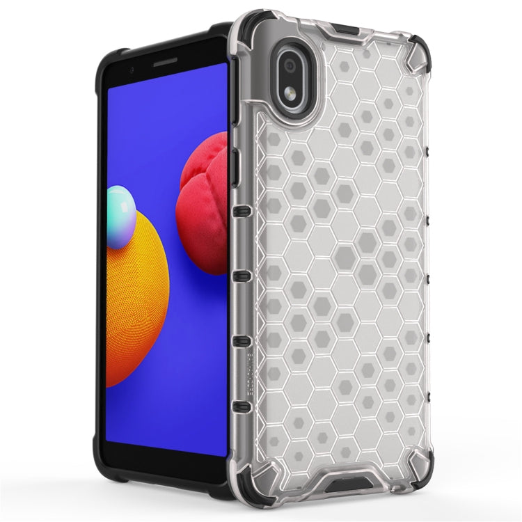 For Samsung Galaxy A01 Core  Shockproof Honeycomb PC + TPU Case