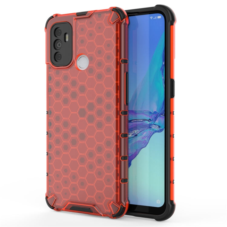 For OPPO A53 2020  Shockproof Honeycomb PC + TPU Case