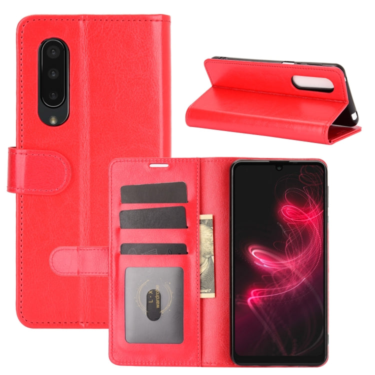 For AQUOS Sharp EP3 R64 Texture Single Horizontal Flip Protective Case with Holder & Card Slots & Wallet& Photo Frame