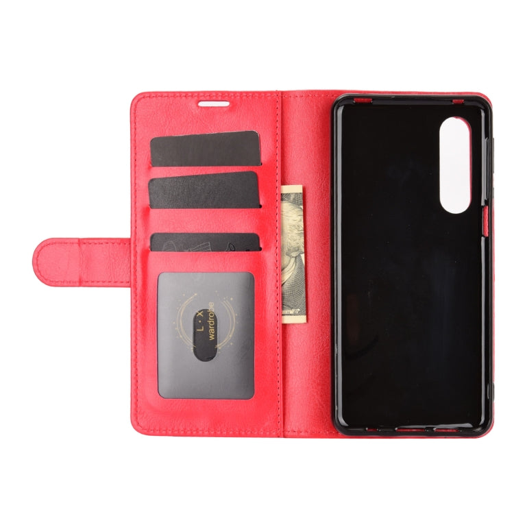 For AQUOS Sharp EP3 R64 Texture Single Horizontal Flip Protective Case with Holder & Card Slots & Wallet& Photo Frame