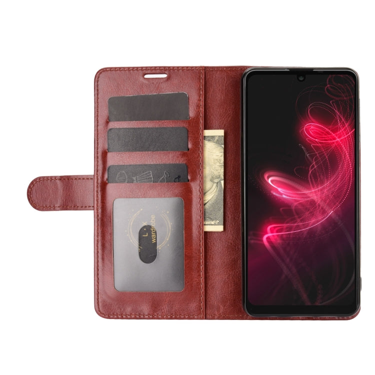 For AQUOS Sharp EP3 R64 Texture Single Horizontal Flip Protective Case with Holder & Card Slots & Wallet& Photo Frame