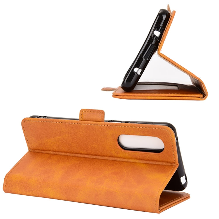 For AQUOS Sharp EP3 Dual-side Magnetic Buckle Horizontal Flip Leather Case with Holder & Card Slots & Wallet