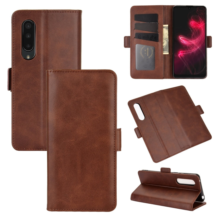 For AQUOS Sharp EP3 Dual-side Magnetic Buckle Horizontal Flip Leather Case with Holder & Card Slots & Wallet