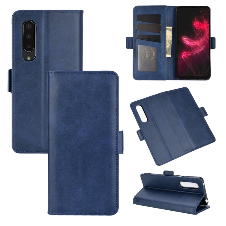 For AQUOS Sharp EP3 Dual-side Magnetic Buckle Horizontal Flip Leather Case with Holder & Card Slots & Wallet