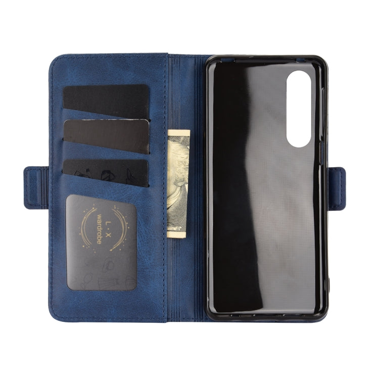 For AQUOS Sharp EP3 Dual-side Magnetic Buckle Horizontal Flip Leather Case with Holder & Card Slots & Wallet