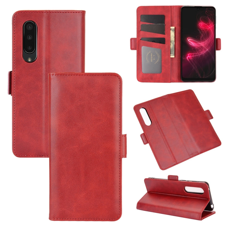 For AQUOS Sharp EP3 Dual-side Magnetic Buckle Horizontal Flip Leather Case with Holder & Card Slots & Wallet