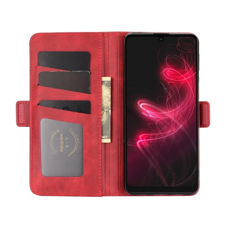 For AQUOS Sharp EP3 Dual-side Magnetic Buckle Horizontal Flip Leather Case with Holder & Card Slots & Wallet