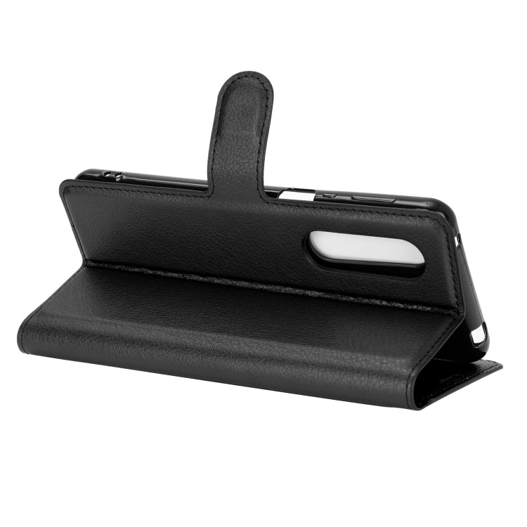 For AQUOS Sharp EP3 Litchi Texture Horizontal Flip Protective Case with Holder & Card Slots & Wallet