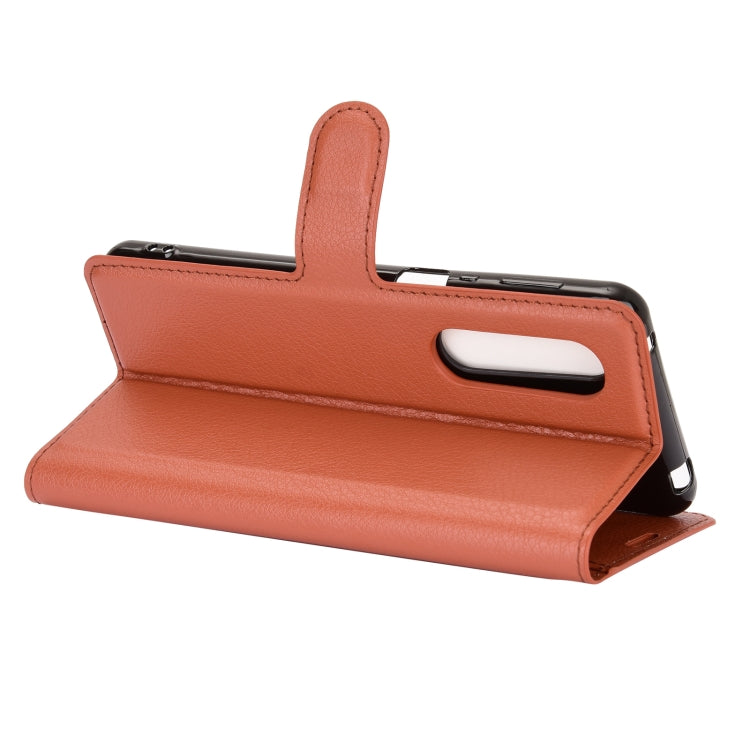 For AQUOS Sharp EP3 Litchi Texture Horizontal Flip Protective Case with Holder & Card Slots & Wallet