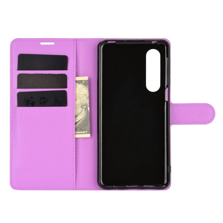 For AQUOS Sharp EP3 Litchi Texture Horizontal Flip Protective Case with Holder & Card Slots & Wallet