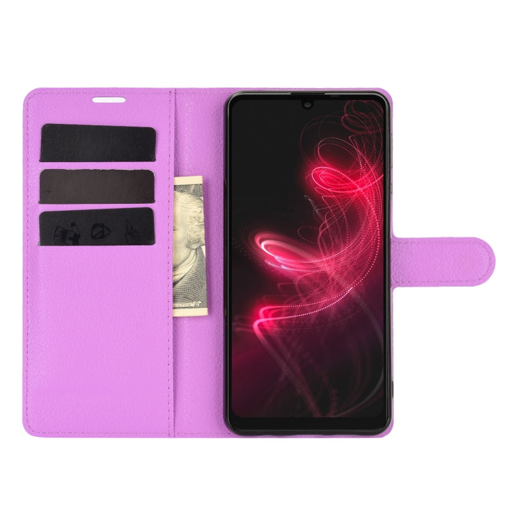 For AQUOS Sharp EP3 Litchi Texture Horizontal Flip Protective Case with Holder & Card Slots & Wallet