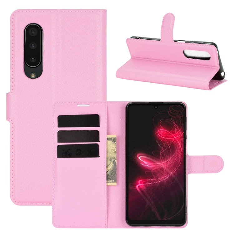 For AQUOS Sharp EP3 Litchi Texture Horizontal Flip Protective Case with Holder & Card Slots & Wallet