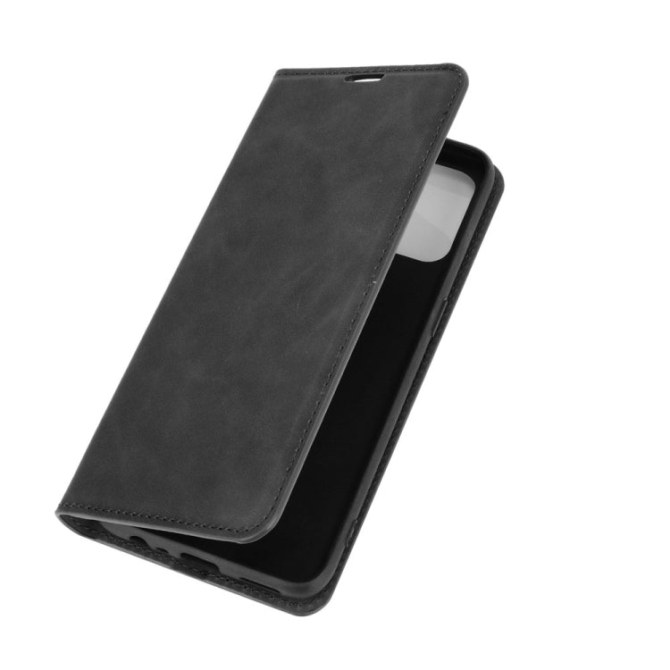 For OPPO A53 2020/OPPO A32 2020 Retro-skin Business Magnetic Suction Leather Case with Holder & Card Slots & Wallet