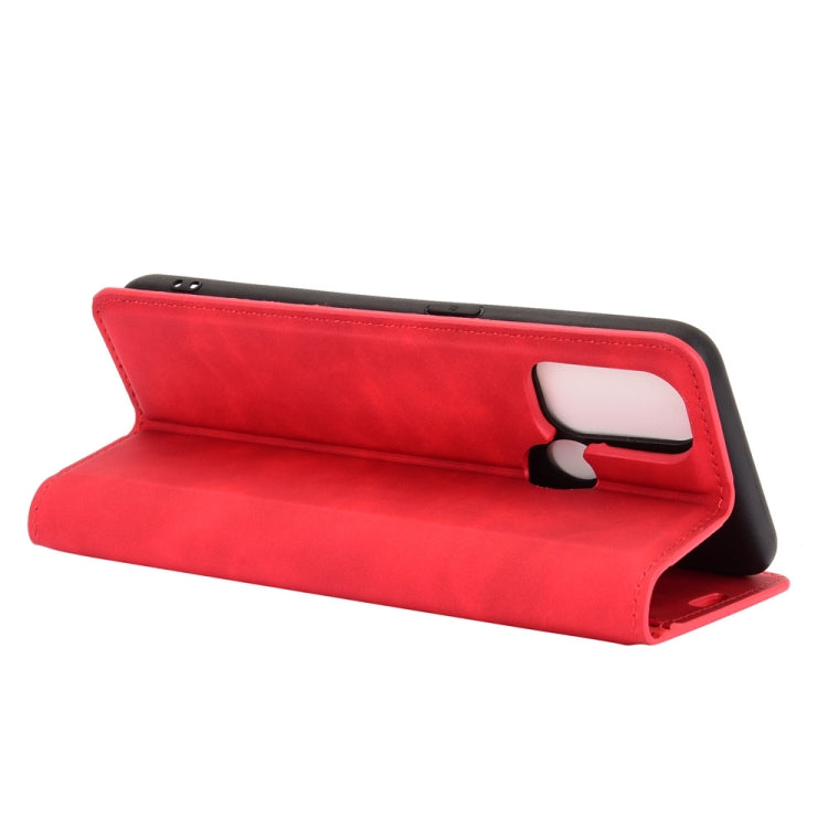 For OPPO A53 2020/OPPO A32 2020 Retro-skin Business Magnetic Suction Leather Case with Holder & Card Slots & Wallet