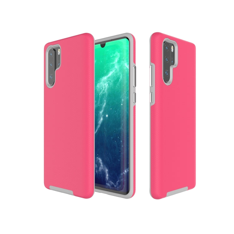 Anti-slip Armor Texture TPU + PC Case for Huawei P30 Pro