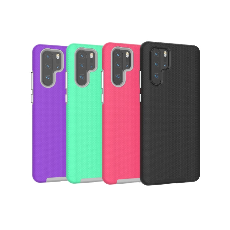Anti-slip Armor Texture TPU + PC Case for Huawei P30 Pro