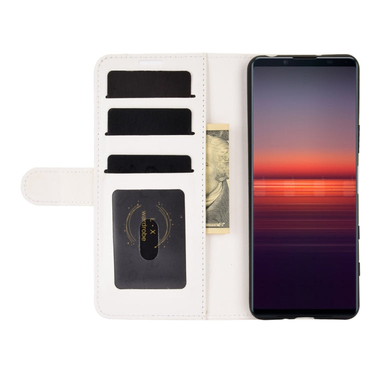 For Sony Xperia 5 II R64 Texture Single Horizontal Flip Protective Case with Holder & Card Slots & Wallet& Photo Frame