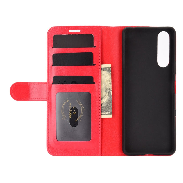 For Sony Xperia 5 II R64 Texture Single Horizontal Flip Protective Case with Holder & Card Slots & Wallet& Photo Frame