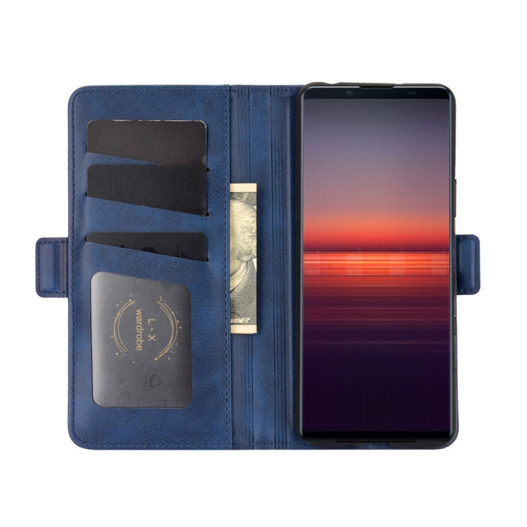 For Sony Xperia 5 II Dual-side Magnetic Buckle Horizontal Flip Leather Case with Holder & Card Slots & Wallet