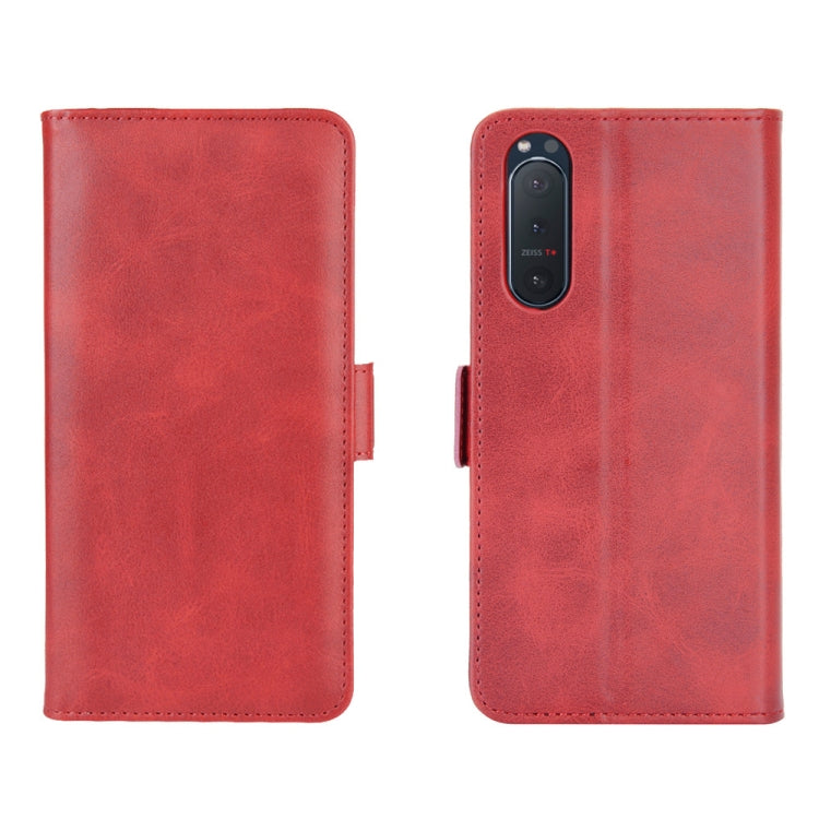 For Sony Xperia 5 II Dual-side Magnetic Buckle Horizontal Flip Leather Case with Holder & Card Slots & Wallet