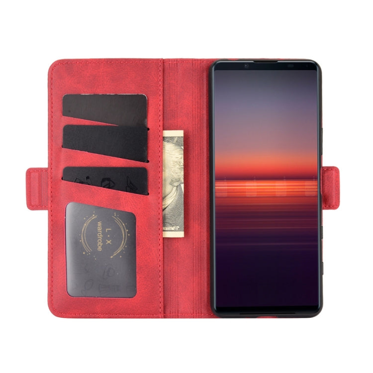 For Sony Xperia 5 II Dual-side Magnetic Buckle Horizontal Flip Leather Case with Holder & Card Slots & Wallet