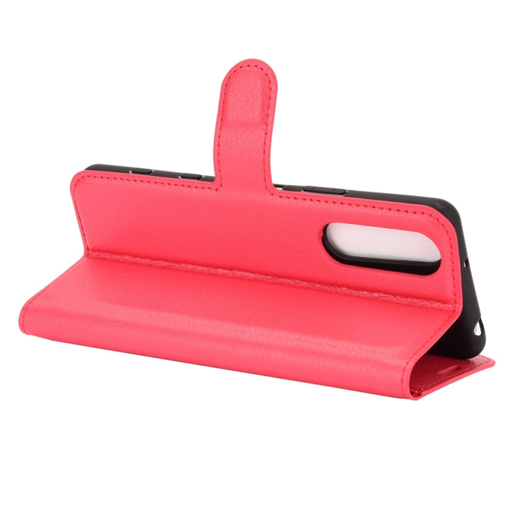 For Sony Xperia 5 II Litchi Texture Horizontal Flip Protective Case with Holder & Card Slots & Wallet