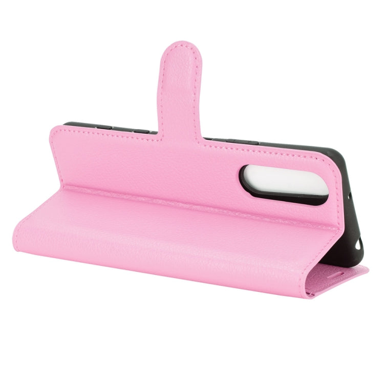 For Sony Xperia 5 II Litchi Texture Horizontal Flip Protective Case with Holder & Card Slots & Wallet