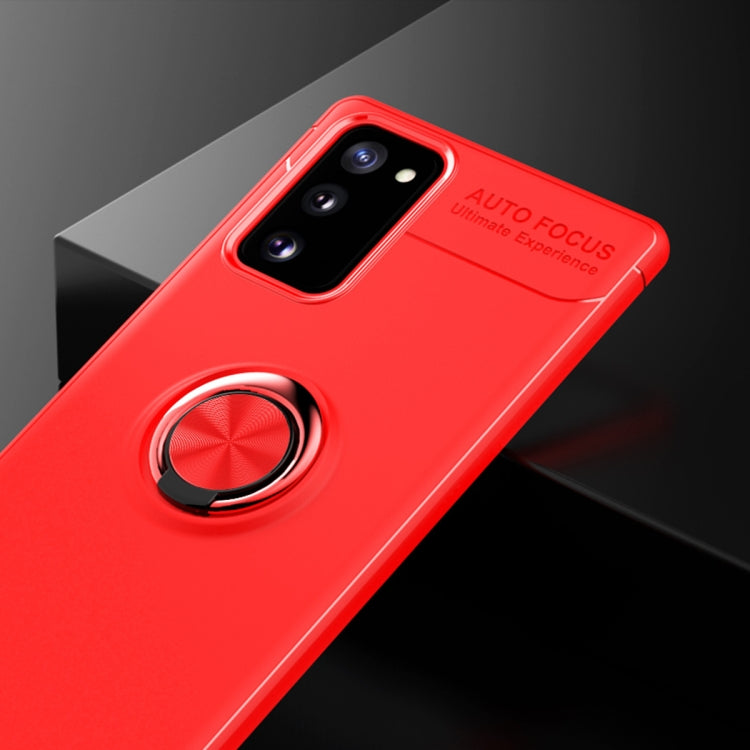 For Samsung Galaxy S20 FE Metal Ring Holder 360 Degree Rotating TPU Case