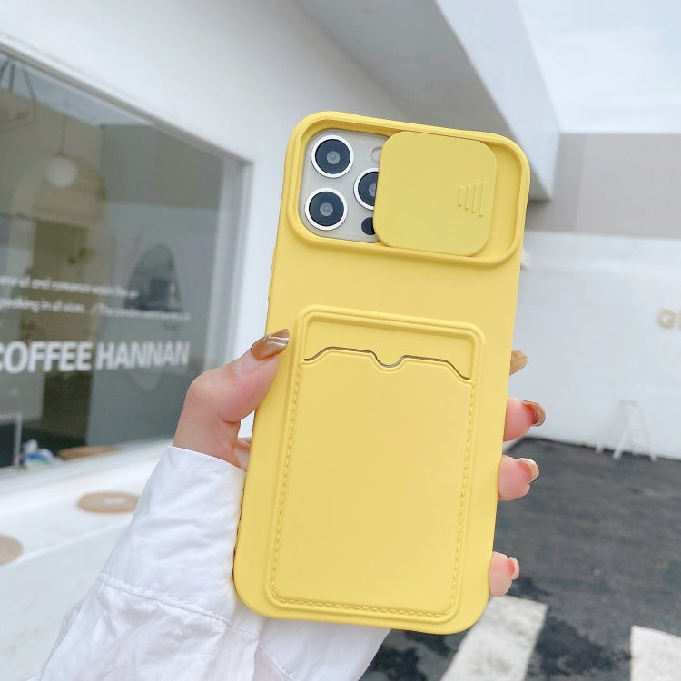For iPhone 12 mini Sliding Camera Cover Design TPU Protective Case With Card Slot & Neck Lanyard