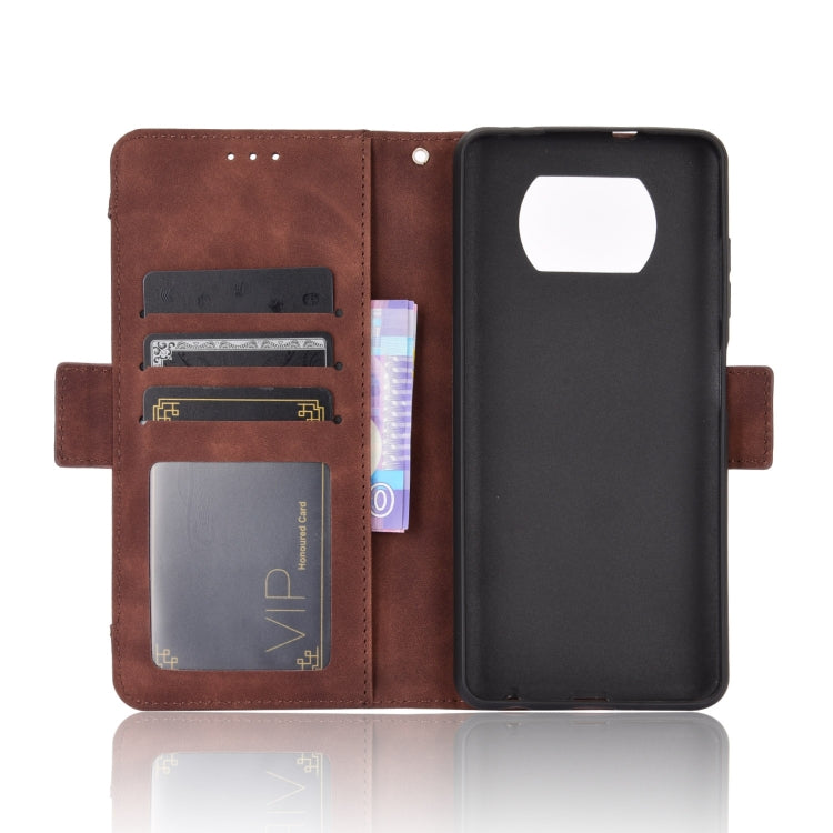 For Xiaomi Poco X3 Pro / Poco X3 / Poco X3 NFC Wallet Style Skin Feel Calf Pattern Leather Case with Separate Card Slot
