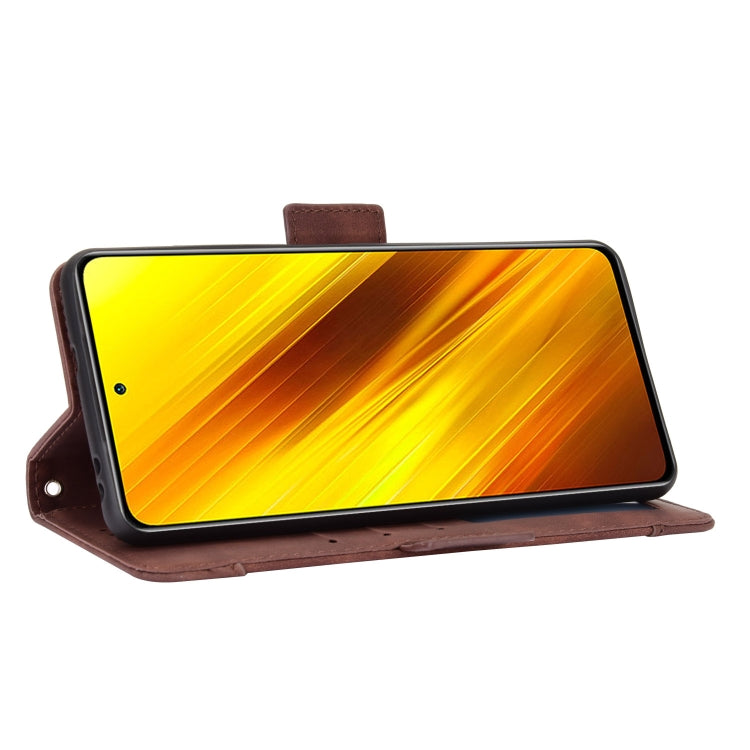 For Xiaomi Poco X3 Pro / Poco X3 / Poco X3 NFC Wallet Style Skin Feel Calf Pattern Leather Case with Separate Card Slot