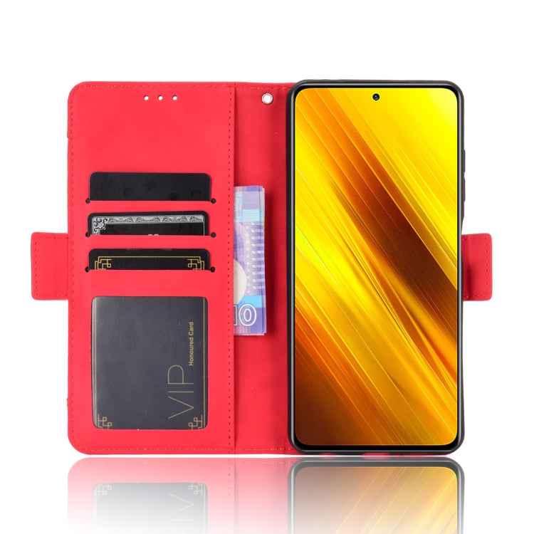 For Xiaomi Poco X3 Pro / Poco X3 / Poco X3 NFC Wallet Style Skin Feel Calf Pattern Leather Case with Separate Card Slot