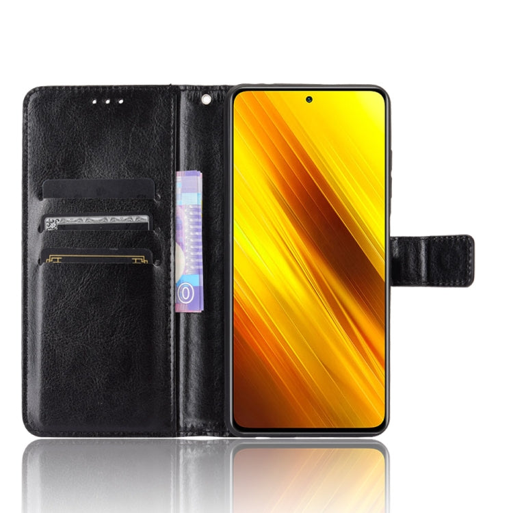 For Xiaomi Poco X3 Pro / Poco X3 / Poco X3 NFC Retro Crazy Horse Texture Horizontal Flip Leather Case with Holder & Card Slots & Photo Frame