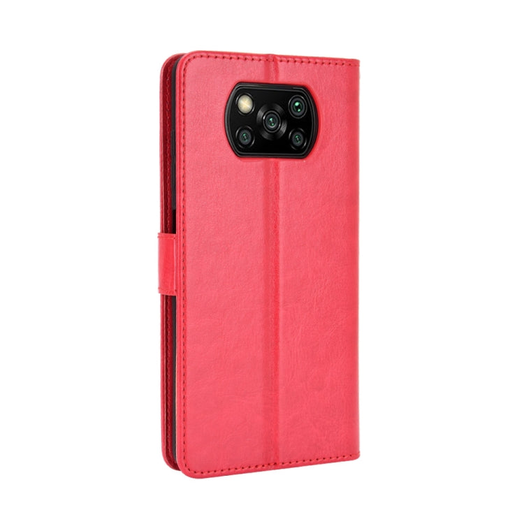 For Xiaomi Poco X3 Pro / Poco X3 / Poco X3 NFC Retro Crazy Horse Texture Horizontal Flip Leather Case with Holder & Card Slots & Photo Frame
