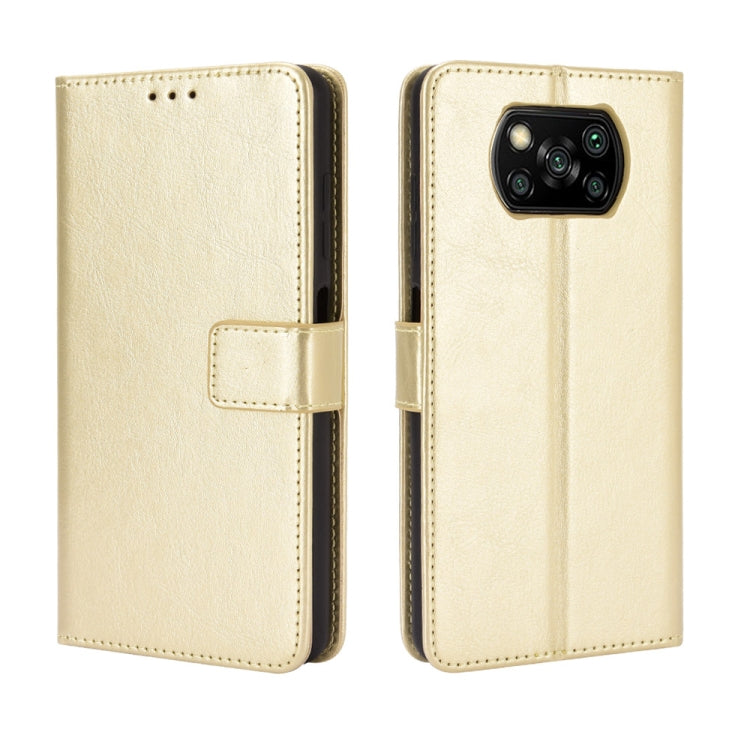 For Xiaomi Poco X3 Pro / Poco X3 / Poco X3 NFC Retro Crazy Horse Texture Horizontal Flip Leather Case with Holder & Card Slots & Photo Frame