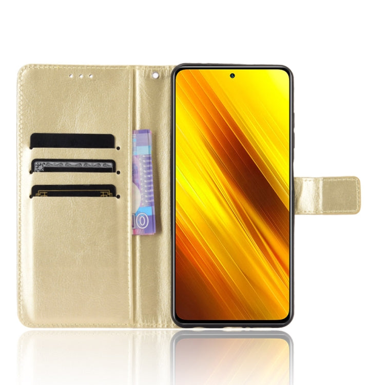 For Xiaomi Poco X3 Pro / Poco X3 / Poco X3 NFC Retro Crazy Horse Texture Horizontal Flip Leather Case with Holder & Card Slots & Photo Frame