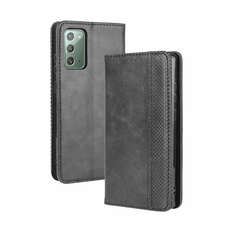 For Samsung Galaxy S20 FE 4G / 5G Magnetic Buckle Retro Crazy Horse Texture Horizontal Flip Leather Case with Holder & Card Slots & Photo Frame