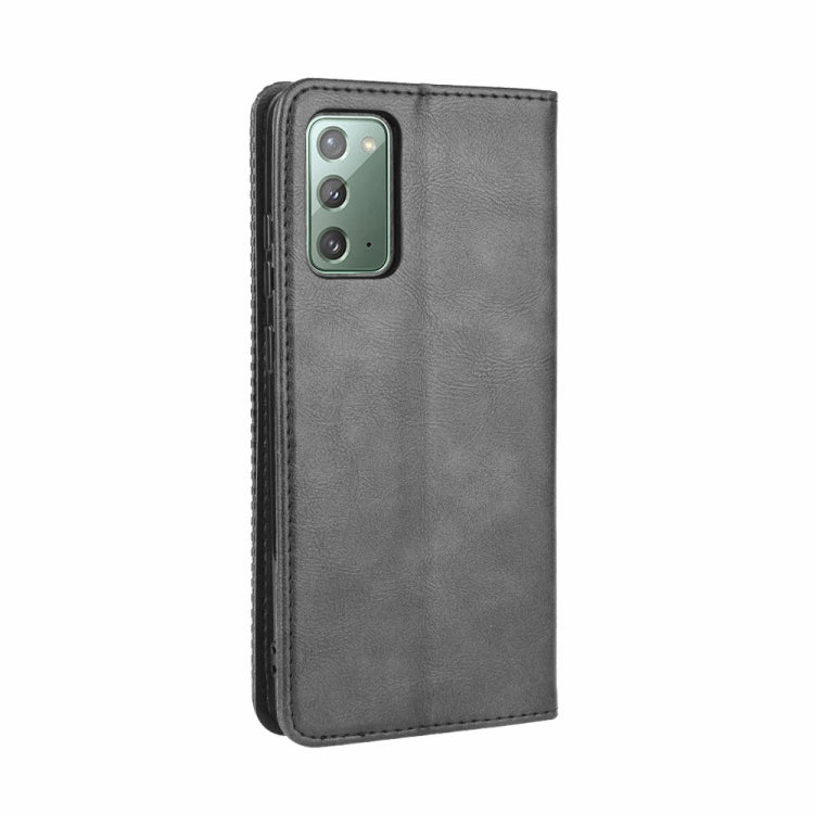 For Samsung Galaxy S20 FE 4G / 5G Magnetic Buckle Retro Crazy Horse Texture Horizontal Flip Leather Case with Holder & Card Slots & Photo Frame