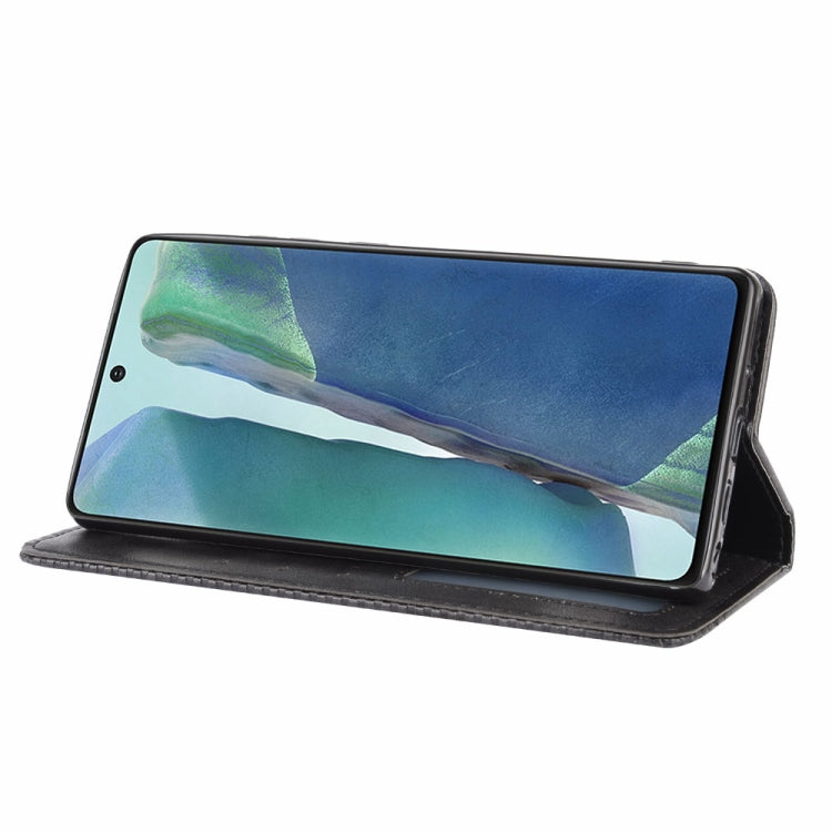 For Samsung Galaxy S20 FE 4G / 5G Magnetic Buckle Retro Crazy Horse Texture Horizontal Flip Leather Case with Holder & Card Slots & Photo Frame