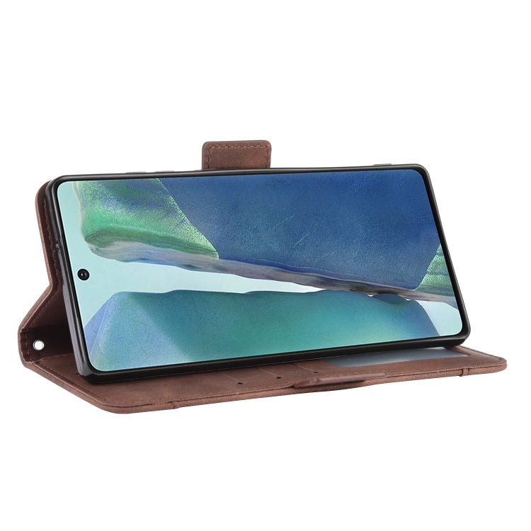 For Samsung Galaxy S20 FE 4G / 5G Wallet Style Skin Feel Calf Pattern Leather Case with Separate Card Slot