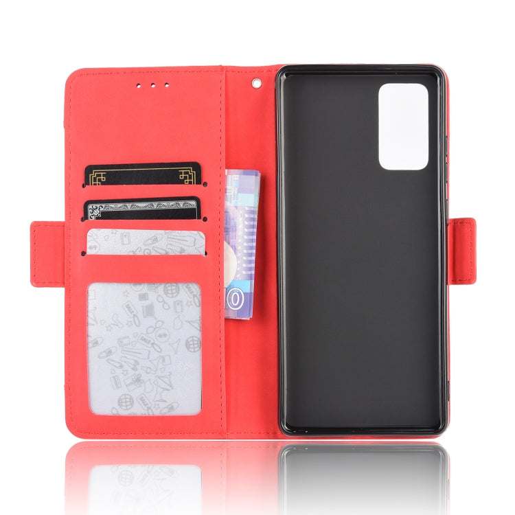 For Samsung Galaxy S20 FE 4G / 5G Wallet Style Skin Feel Calf Pattern Leather Case with Separate Card Slot