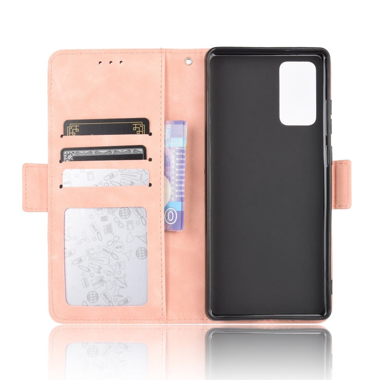 For Samsung Galaxy S20 FE 4G / 5G Wallet Style Skin Feel Calf Pattern Leather Case with Separate Card Slot