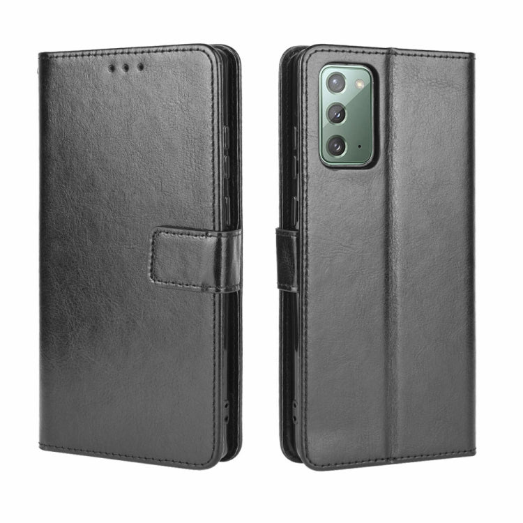 For Samsung Galaxy S20 FE 4G / 5G Retro Crazy Horse Texture Horizontal Flip Leather Case with Holder & Card Slots & Photo Frame