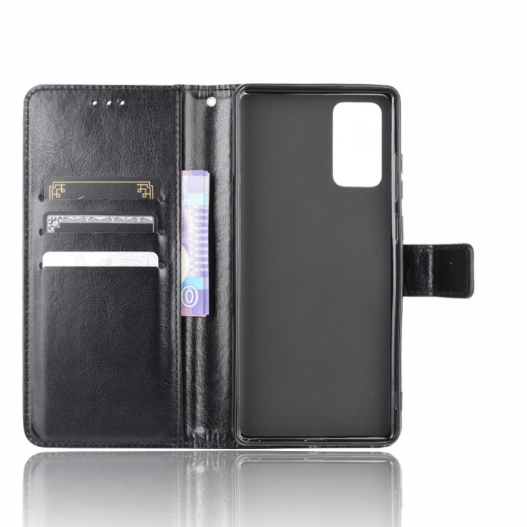 For Samsung Galaxy S20 FE 4G / 5G Retro Crazy Horse Texture Horizontal Flip Leather Case with Holder & Card Slots & Photo Frame