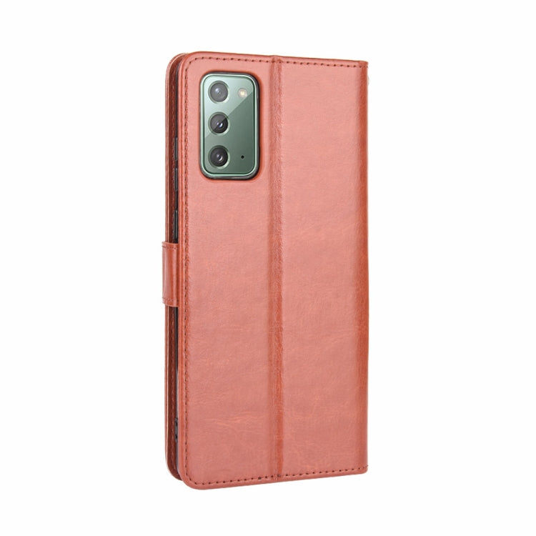 For Samsung Galaxy S20 FE 4G / 5G Retro Crazy Horse Texture Horizontal Flip Leather Case with Holder & Card Slots & Photo Frame